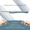 3.5mm Crochet Hook, Ergonomic Stainless Steel Small Inline Pointy Crochet Hook for Arthritic Hands